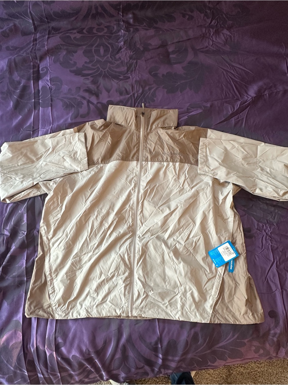 Columbia Men's Light Tan Windbreaker Jacket